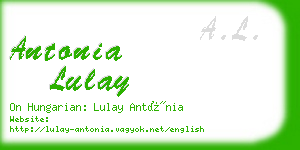 antonia lulay business card